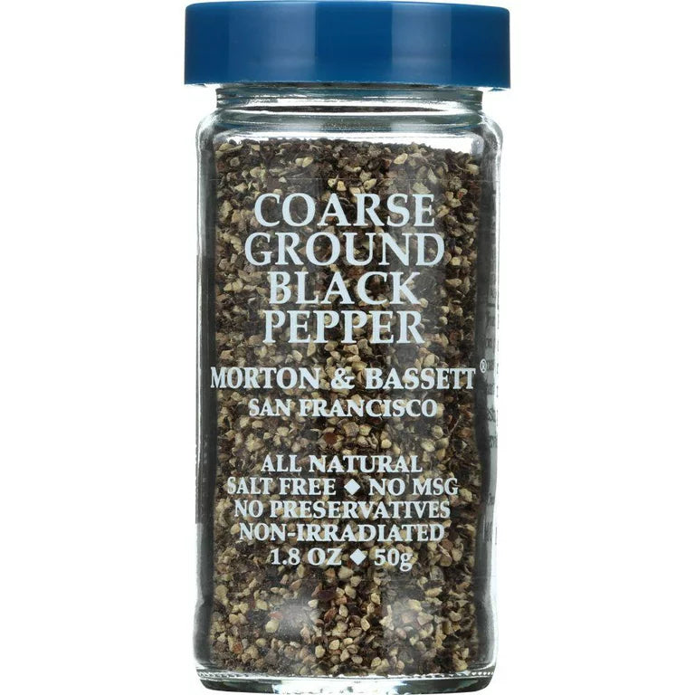 Morton & Bassett – Pepper Black Ground Coarse, 2.1 Oz – Pack of 3