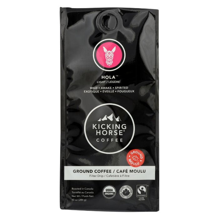 Kicking Horse – Coffee Hola Light Roast Ground 10 Oz – Pack Of 6