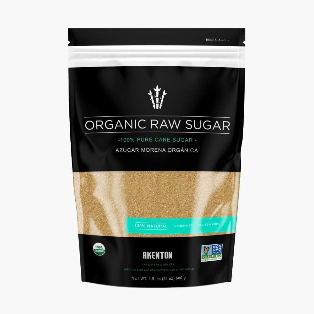 Akenton – Organic Natural Raw Sugar, 24 Oz