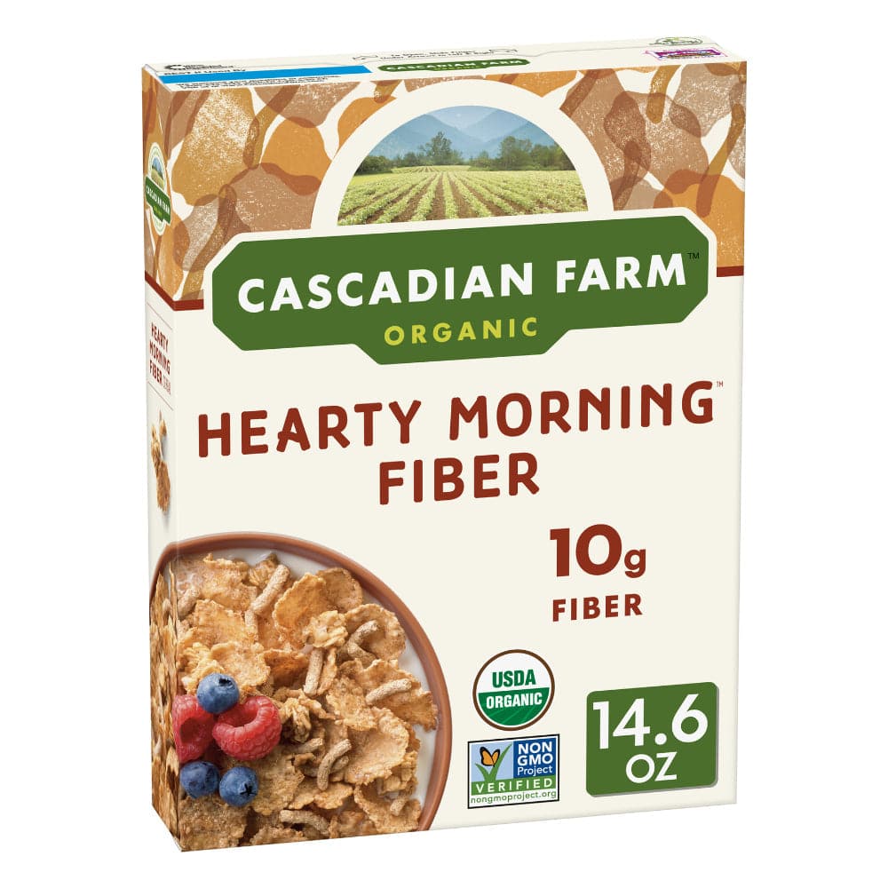 Cascadian Farm – Organic Hearty Morning Fiber Cereal, 14.6 Oz