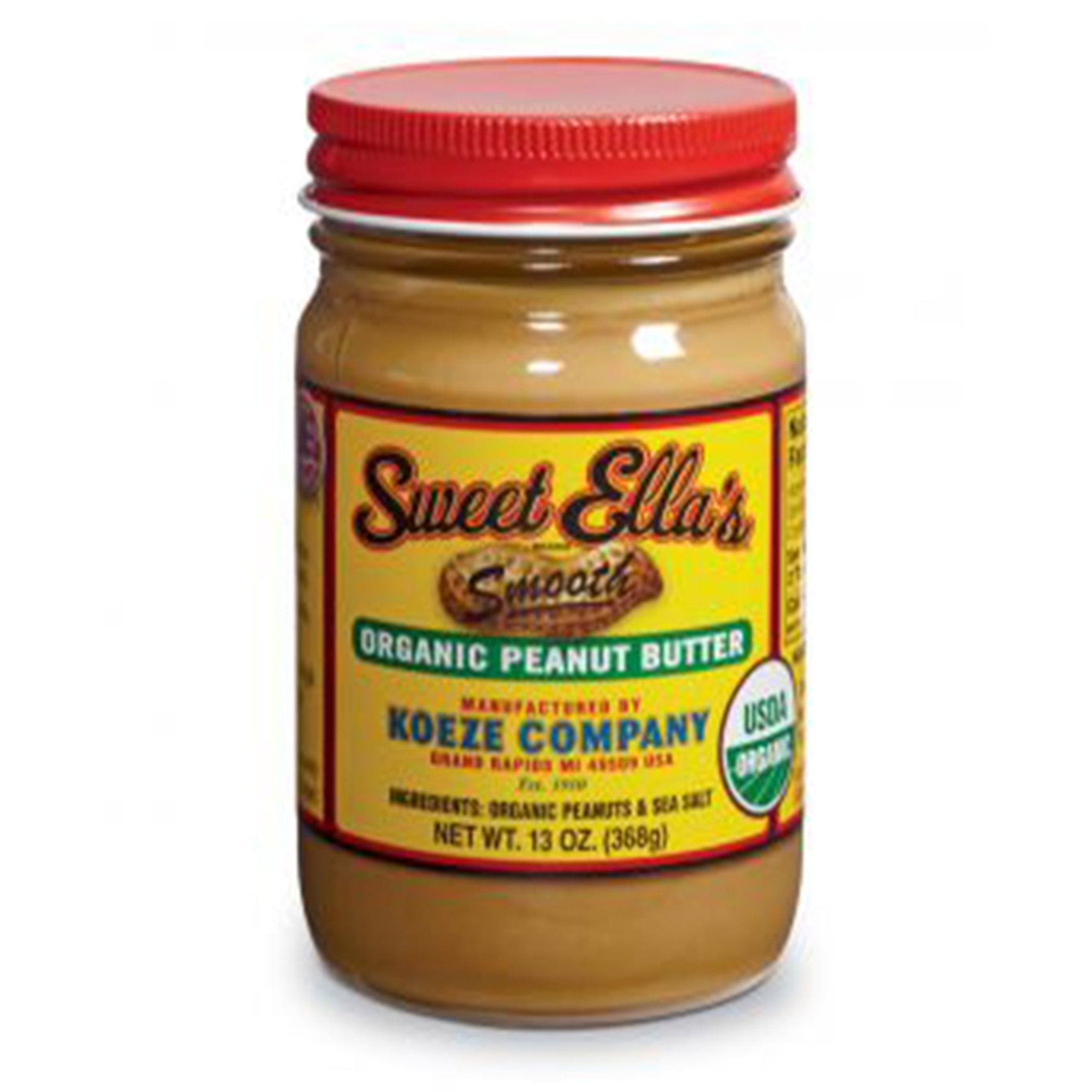 Sweet Ella’s Smooth Organic Peanut Butter