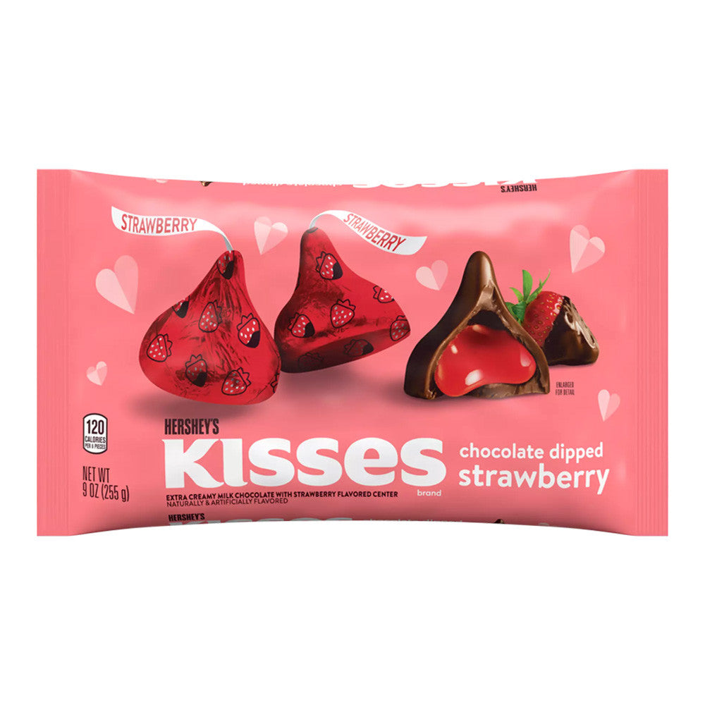 Chocolate Dipped Strawberry Hershey’s Kisses – 9 oz