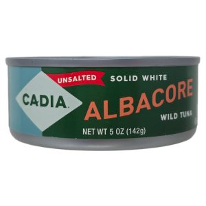 Cadia Unsalted Solid White Albacore Wild Tuna – 5oz.