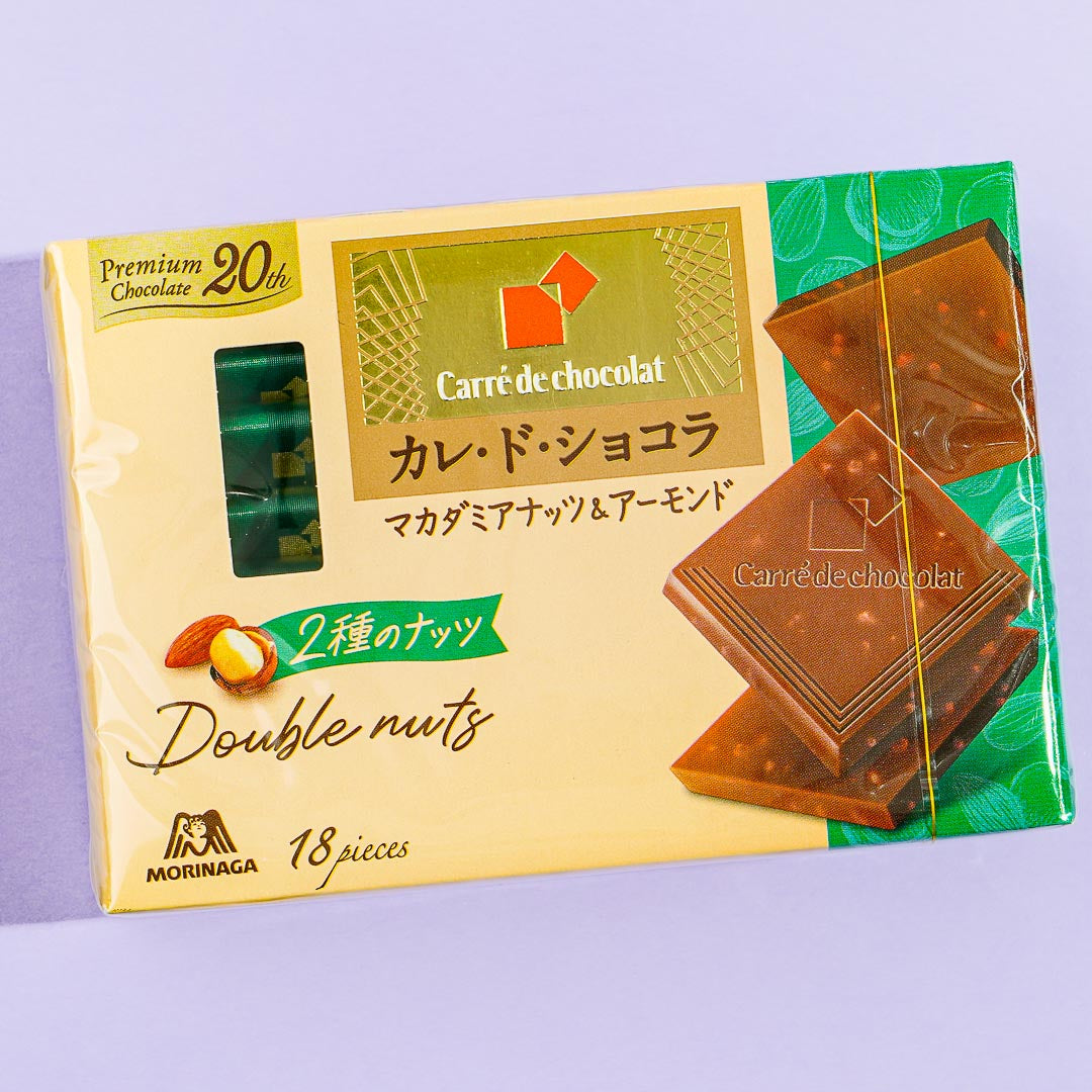 Morinaga Carré de Chocolat – Macadamia Nuts & Almonds