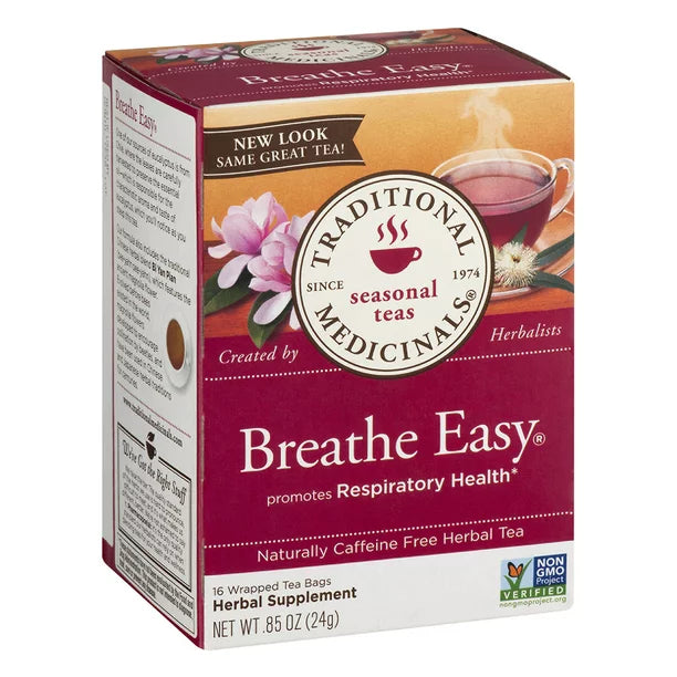 Traditional Medicinals – Breathe Easy Tea, 16 Bags | Pack of 6