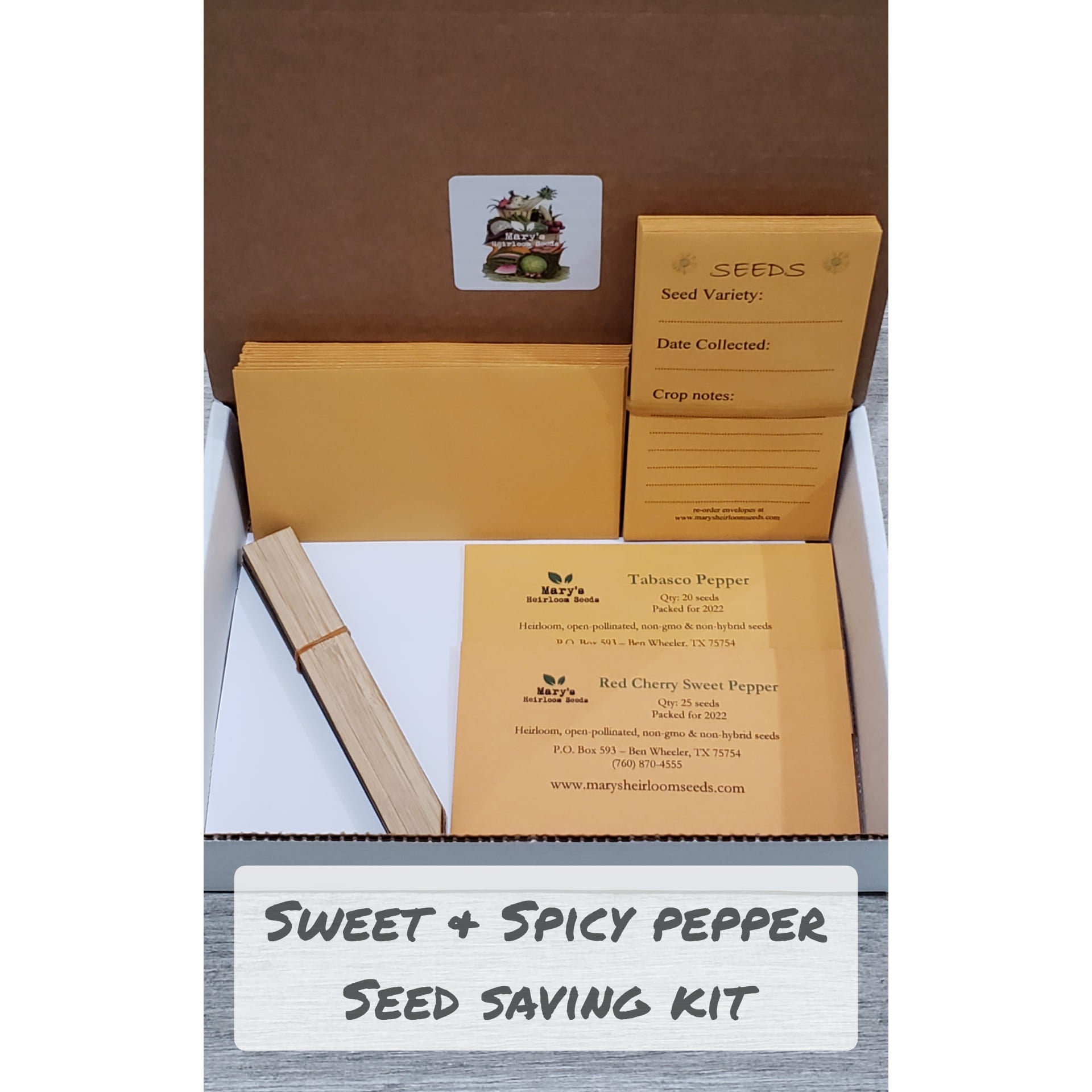 Seed Saving Kit – Sweet & Spicy Peppers