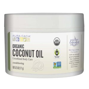 Aura Cacia – Organic Coconut Oil Unrefined, 6.25 fl oz