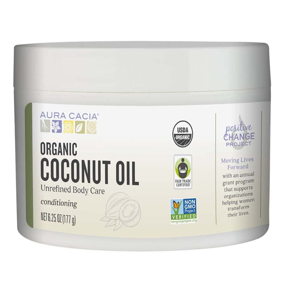 Aura Cacia – Organic Coconut Oil Unrefined, 6.25 fl oz