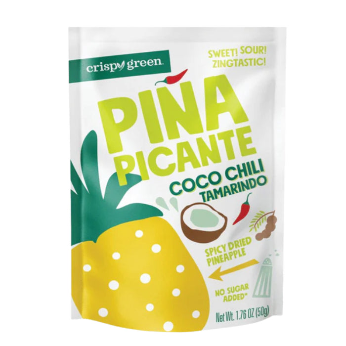 Crispy Green – Tamarindo Coco Chili Pina Picante, 1.76 Oz (Pack Of 12)