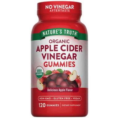 Nature’s Truth Organic Apple Cider Vinegar Gummies, 500mg, 120 Count
