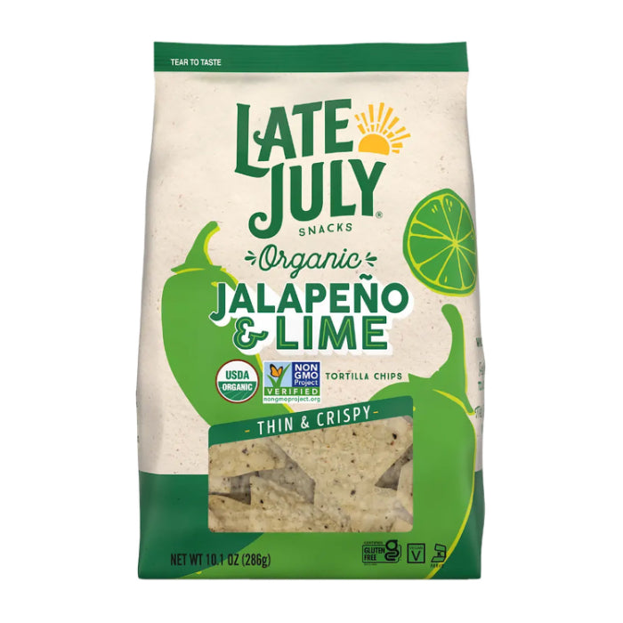 Late July – Restaurant Style Jalapeño Tortilla Chips, 10.1 Oz | Pack o