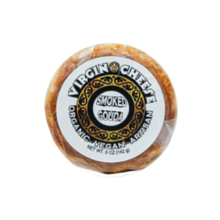 Virgin Cheese – Organic Vegan Artisan Smoked Gouda Cheese, 5oz