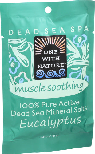 One With Nature Bath Salt Eucalyptus 2.5 Oz – Pack Of 6