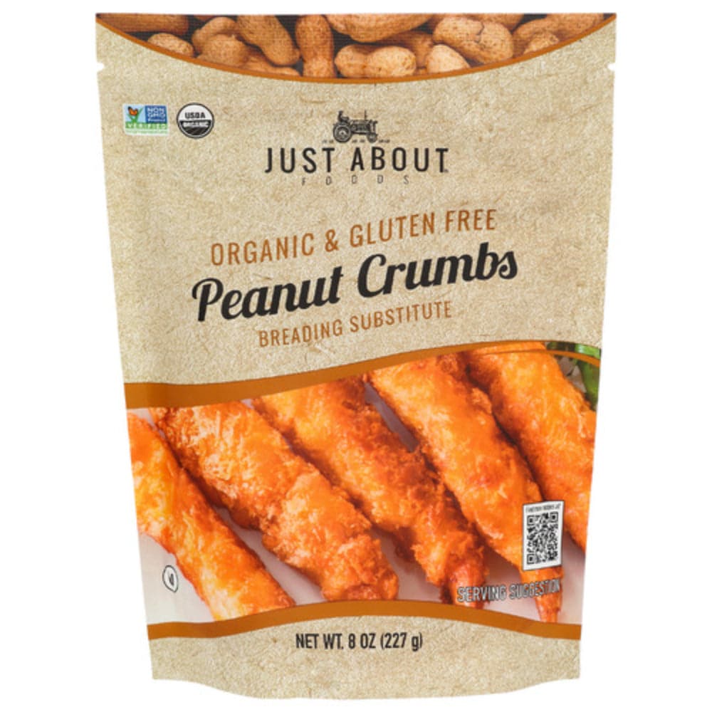 Just About Foods – Organic Peanut Crumbs 8 OZ – (Pack of 6)