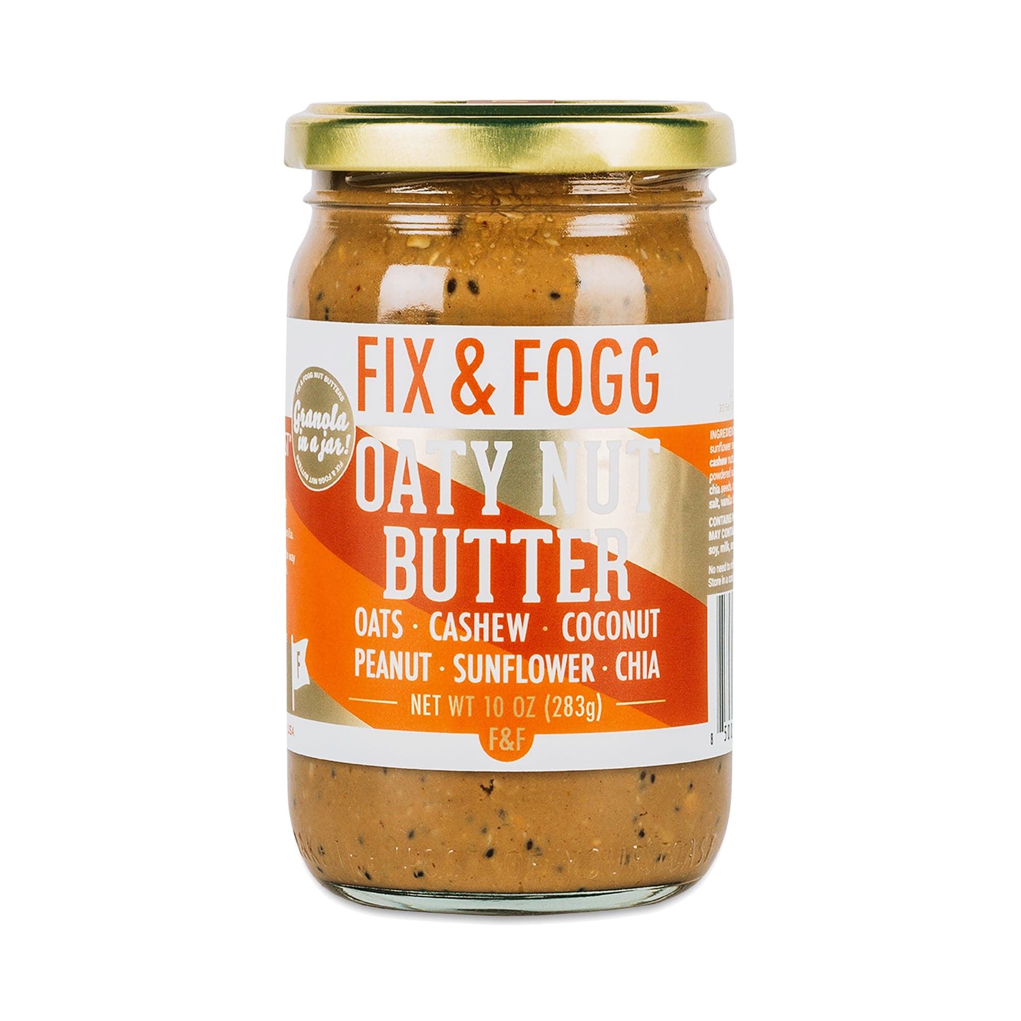 Fix & Fogg Oaty Nut Butter 10 Oz | Pack of 6
