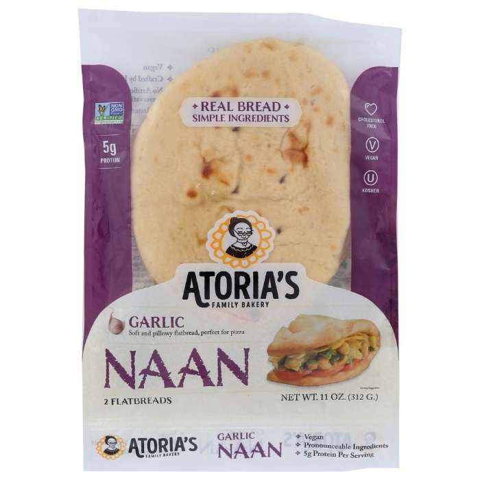 Atoria’s Family Bakery – Garlic Naan, 11oz