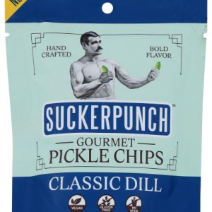 Suckerpunch – Pickle Chips Classic Dill, 3.4 Oz | Pack of 12