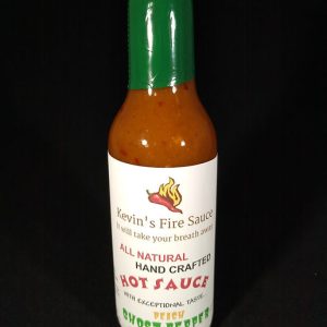 Kevin’s Fire Sauce Peach Ghost Pepper Hot Sauce 5oz