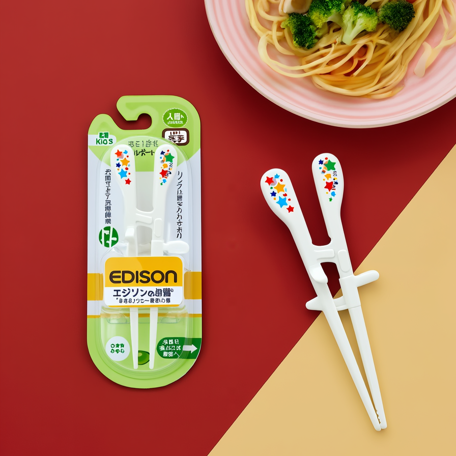 EDISONmama Right-Handed Training Chopsticks for Kids 17.5cm – Made in JAPAN – Tokyo Sakura Mall