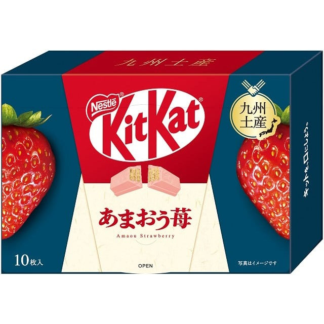 Kit Kat Mini Japan Limited Edition Amaou Strawberries wrapped creamy white chocolate – Tokyo Sakura Mall