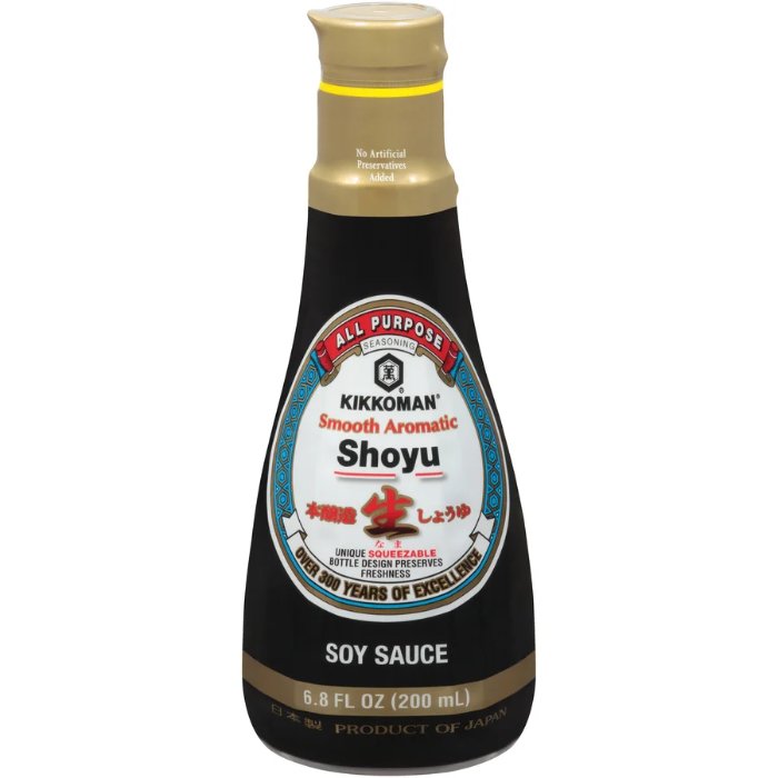 Kikkoman – Sauce Soy Aromatic Smooth 6.8 Fo – Pack Of 6