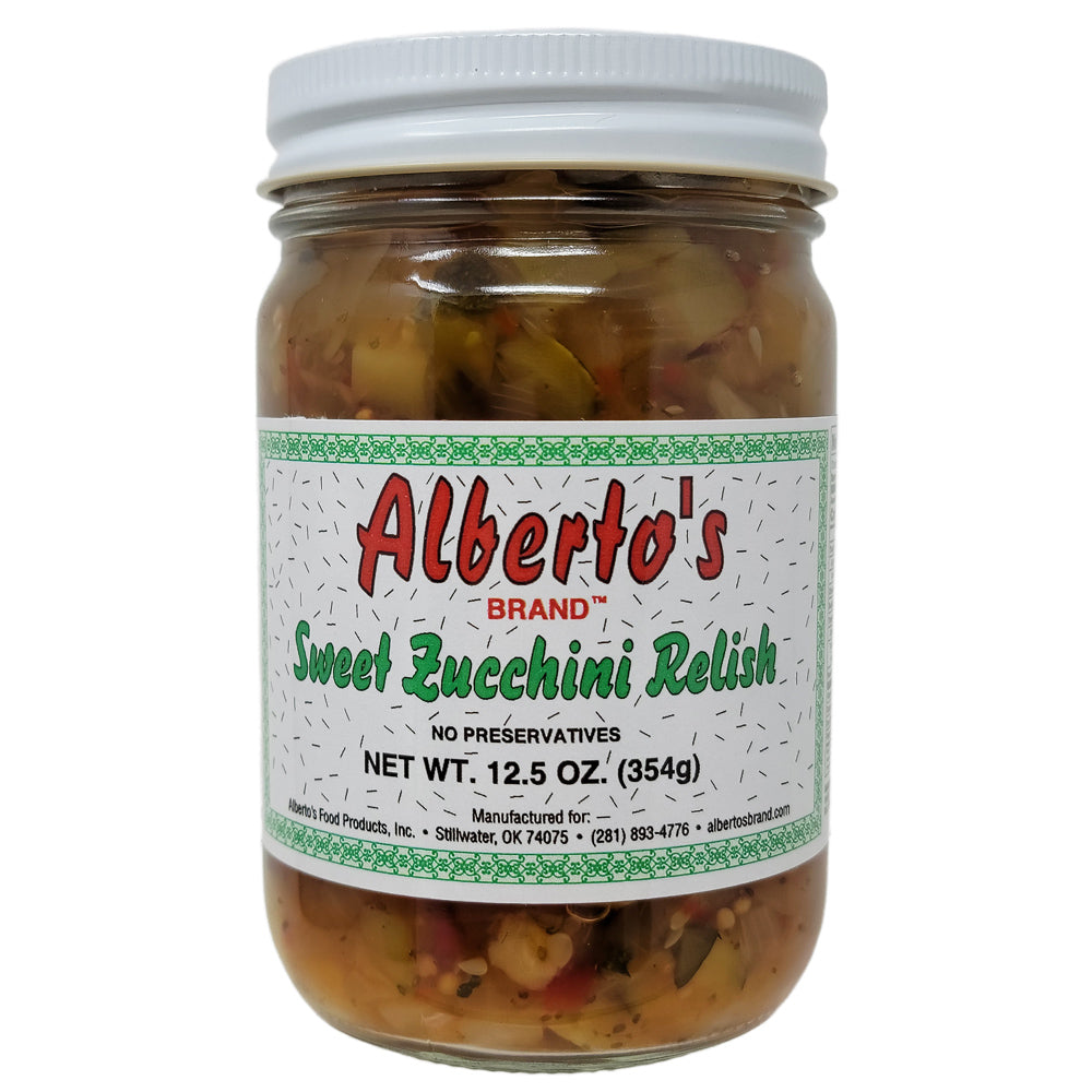 Alberto’s Sweet Zucchini Relish, Low Sodium