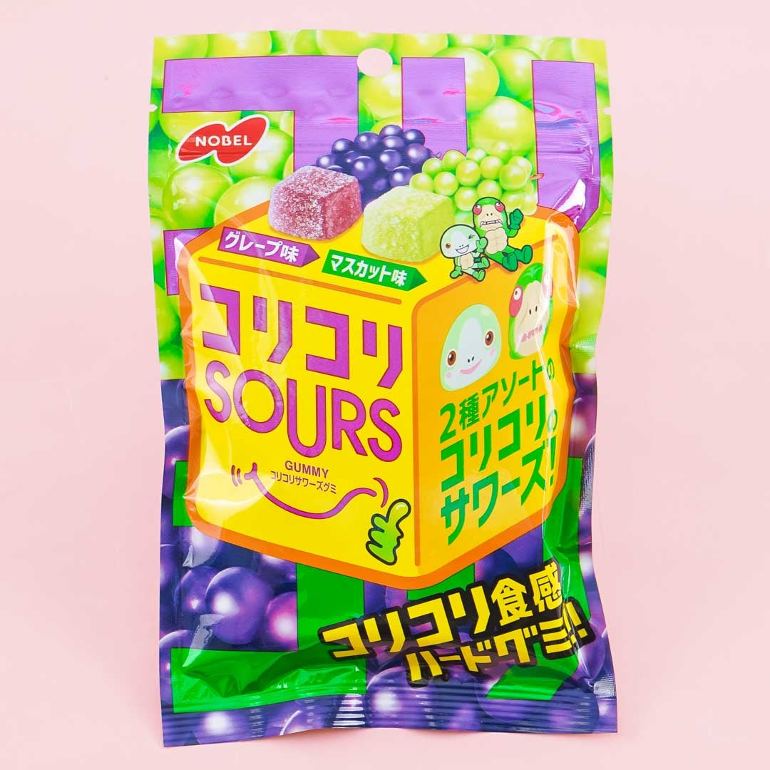 Nobel Kori Kori Sours Gummy Candy – Mixed Grape