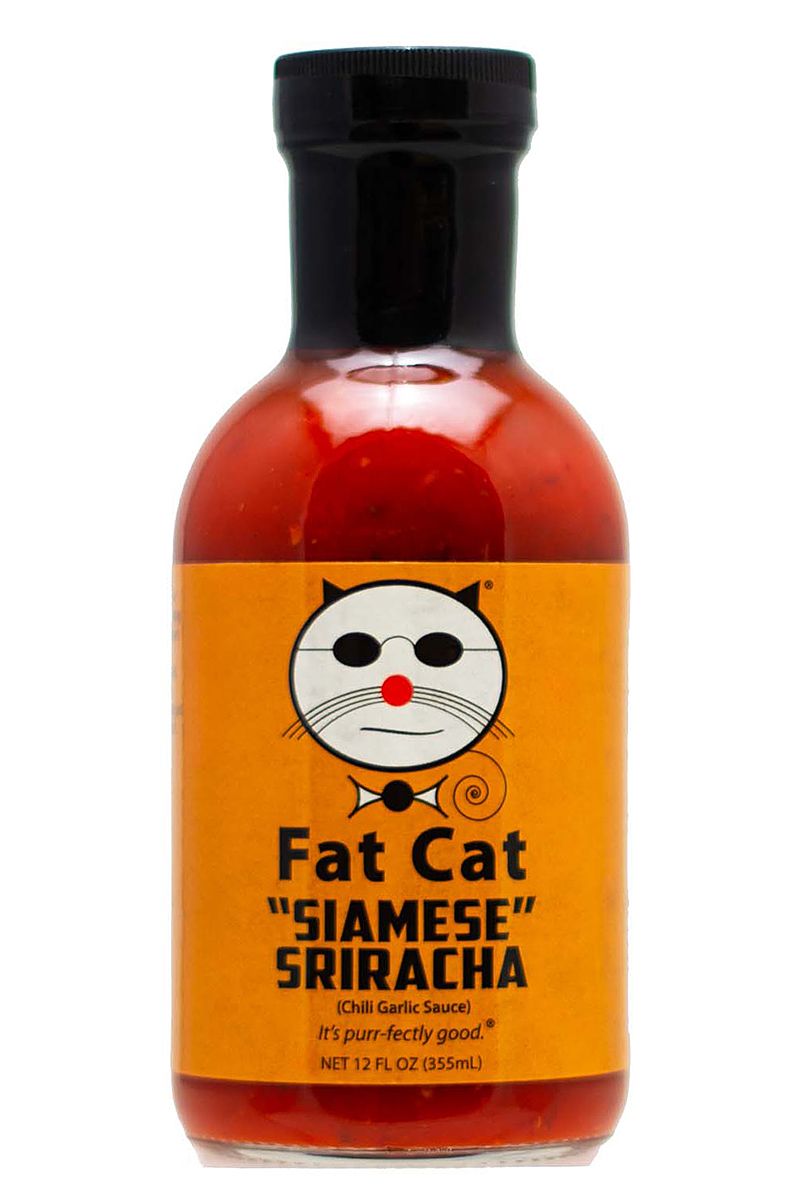 Fat Cat “Siamese” Sriracha Sauce, 12oz.