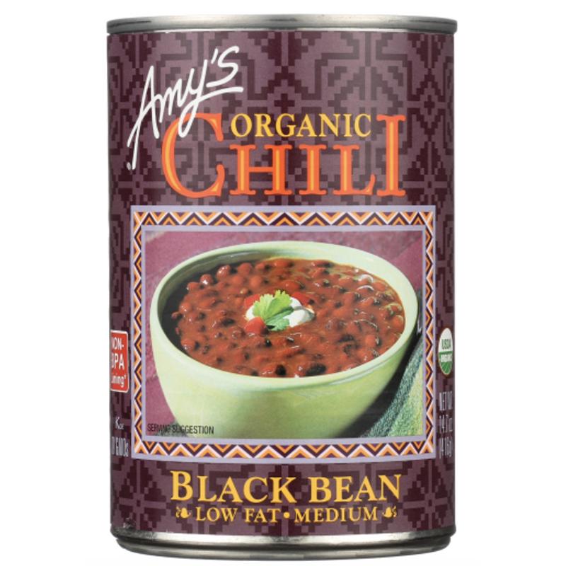 Amy’s – Black Bean Low Fat Medium Chili, 14.7oz