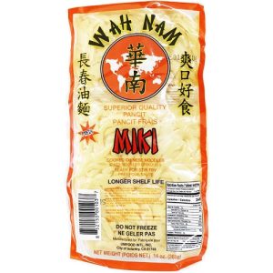 Wah Nam – Fresh Miki- Superior Quality Pancit – Cooked Chinese Noodles- Ready for Stir Fry -14 OZ