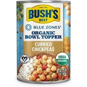 Bushs Best – Chickpeas Curried Topper, 15 OZ (Pack of 6)