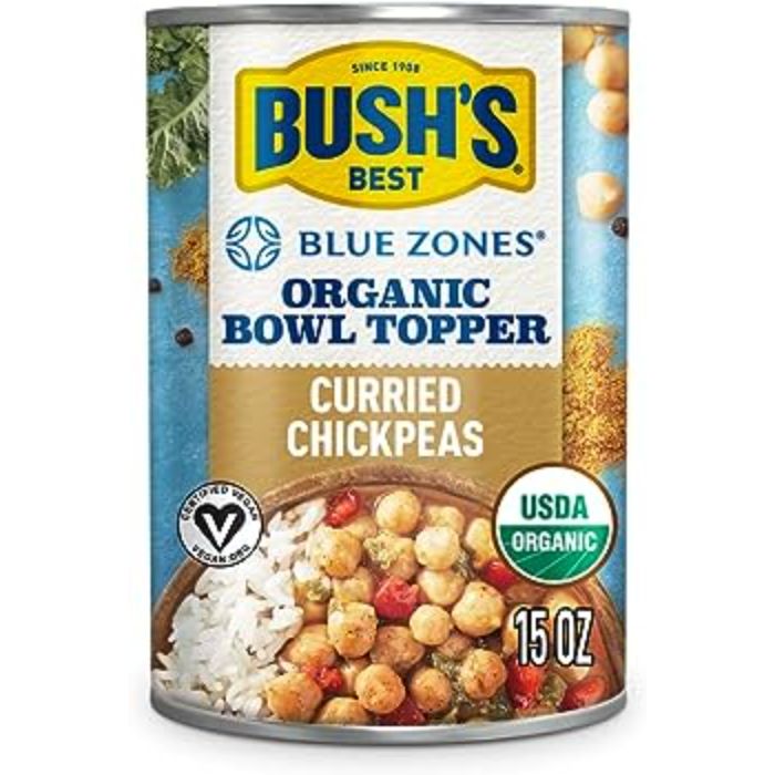 Bushs Best – Chickpeas Curried Topper, 15 OZ (Pack of 6)