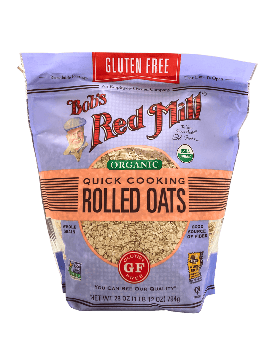 Oats, Quick Rolled, Organic, Gluten-Free, Bob’s Red Mill