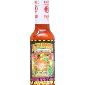 Hot Sauce Iguana Radioactive Atomic Pepper Sauce 5 oz Heat 8