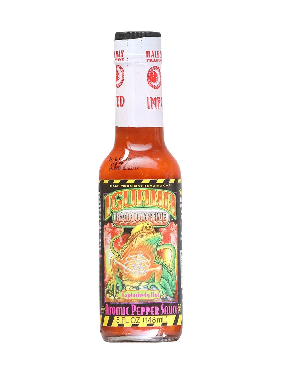 Hot Sauce Iguana Radioactive Atomic Pepper Sauce 5 oz Heat 8