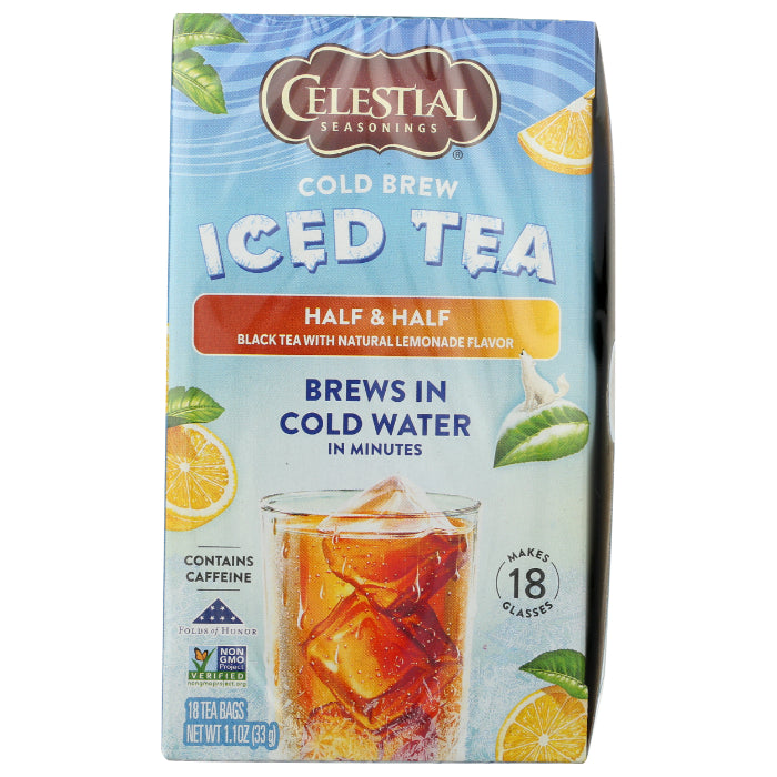 Celestial Seasonings – Cold Brew Tea Half & Half, 18 Bags | Pack of 6