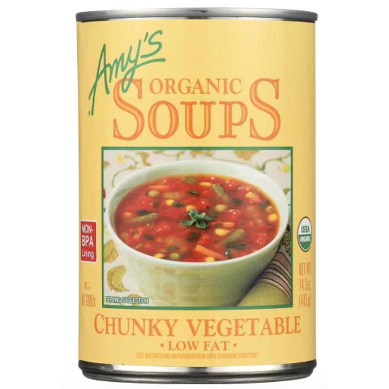 Amy’s – Chunky Vegetable Low Fat Soup, 14.1oz