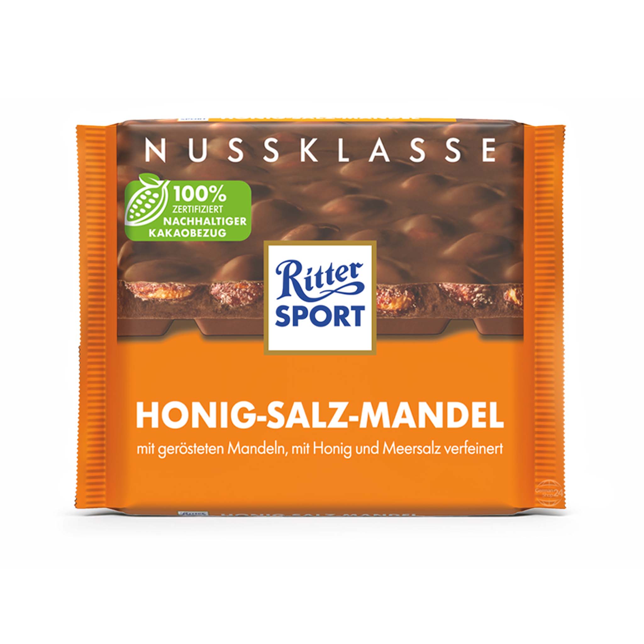 Ritter Sport Honey Sea-Salt Almonds – 100g