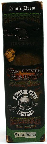 Zakk Wylde’s Sonic Brew Berserker Hot Sauce, 5oz.