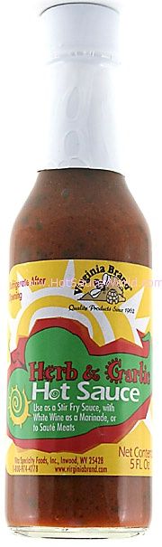 Virginia Brand Herb & Garlic Hot Sauce, 5oz.