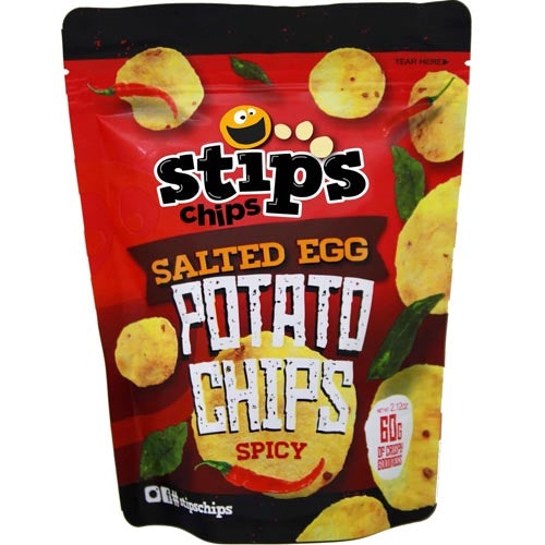 Stips Chips – Salted Egg – Potato Chips Spicy