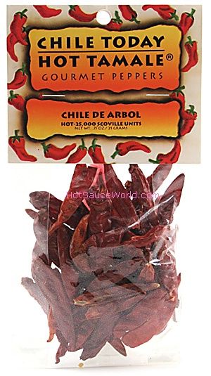 Des Arbol Whole Chiles, .75oz.
