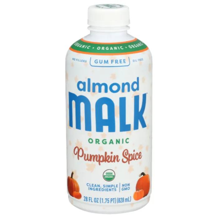 MALK Almond Milk Pumpkin Spice – Organic, Dairy-Free, 28 fl oz