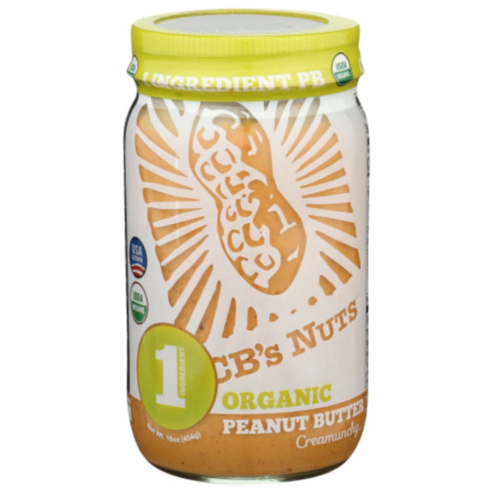CBS Nuts – Organic Peanut Butter Creamunchy, 16 Oz