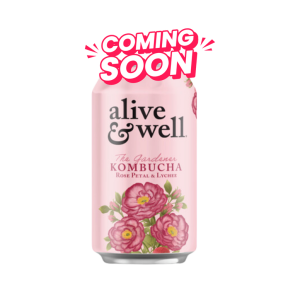 Rose Petal & Lychee Kombucha Cans – 6 Pack case