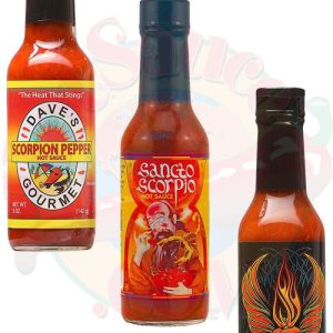 Best of Scorpion Pepper Hot Sauces Gift Set, 3/5oz.