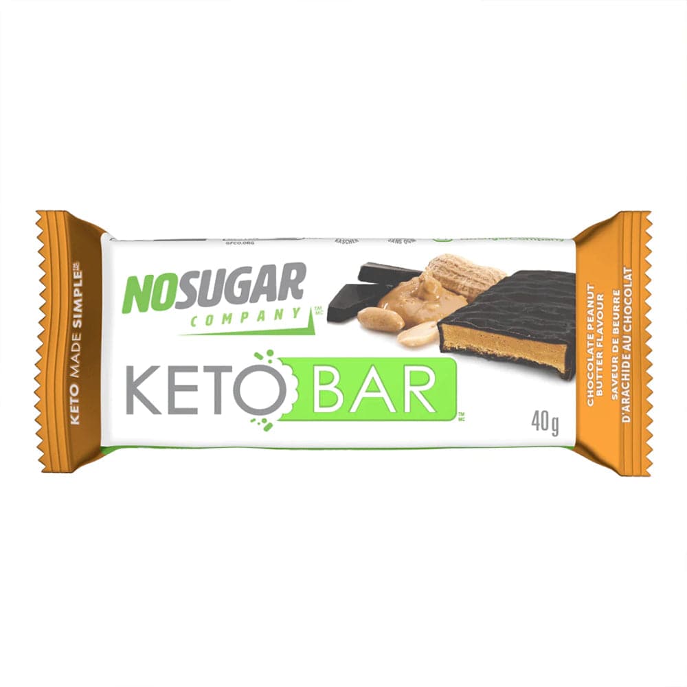 No Sugar Company – Keto Bars Chocolate Peanut Butter – 40g
