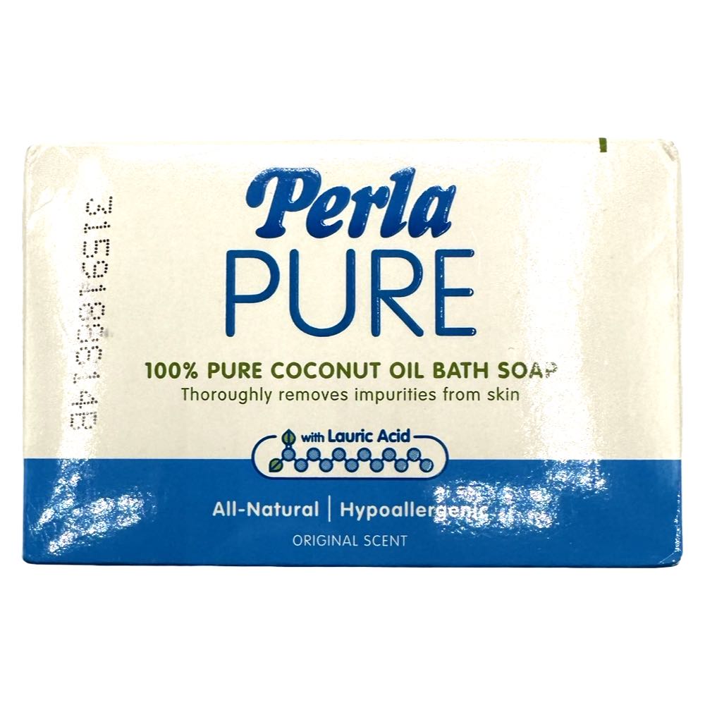 Perla – Perla Pure- 100% Pure Coconut Oil Bath Soap – Original Scent – 125 G