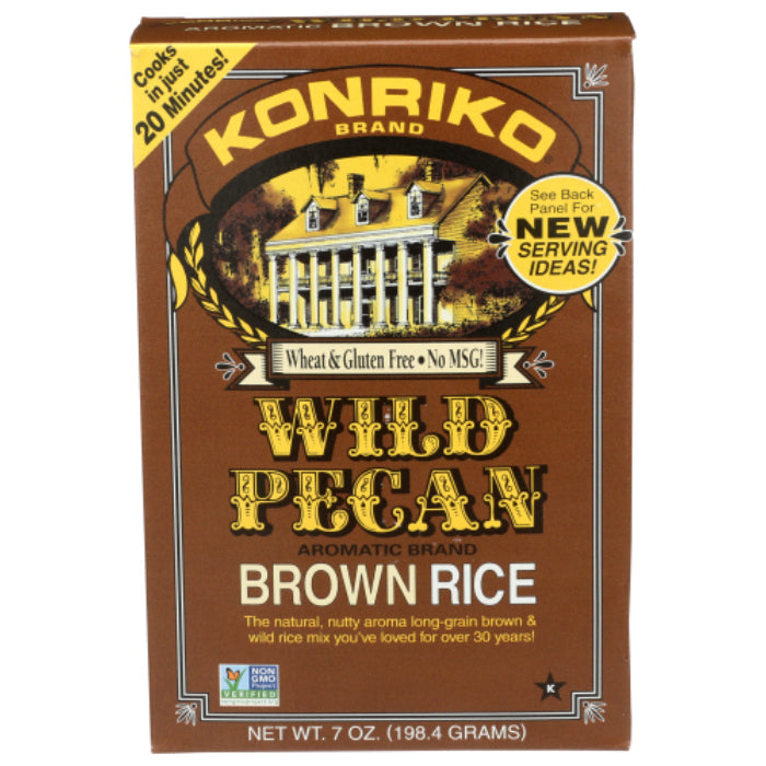 Konriko – Wild Pecan Rice, 7 Oz – Pack of 6