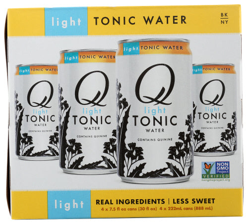 Q Tonic – Light Tonic Water, 30 fl oz (4-Pack) | Pack of 6